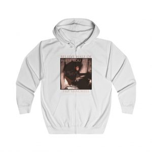 Tez Skachill - Believe Half Of What You See - Zip Up Hoodie white