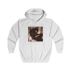 Tez Skachill - Believe Half Of What You See - Zip Up Hoodie white